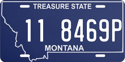 MT license plate 118469P