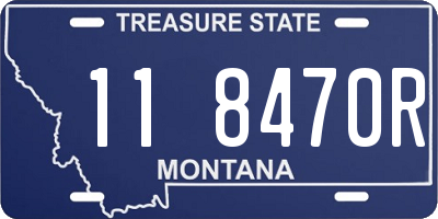 MT license plate 118470R