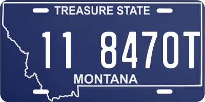 MT license plate 118470T