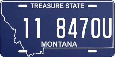 MT license plate 118470U