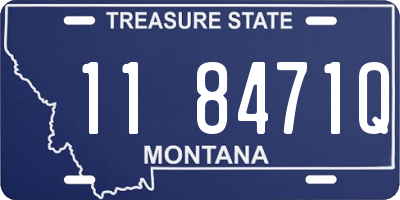 MT license plate 118471Q