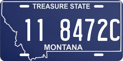 MT license plate 118472C
