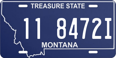 MT license plate 118472I