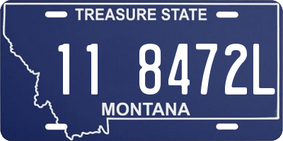 MT license plate 118472L