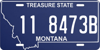 MT license plate 118473B