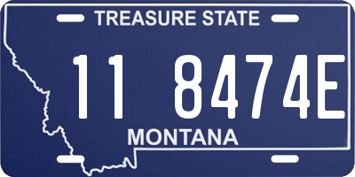 MT license plate 118474E