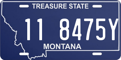 MT license plate 118475Y