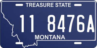 MT license plate 118476A