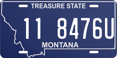 MT license plate 118476U
