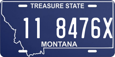 MT license plate 118476X