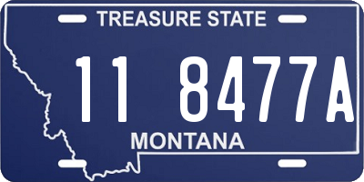 MT license plate 118477A