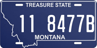 MT license plate 118477B