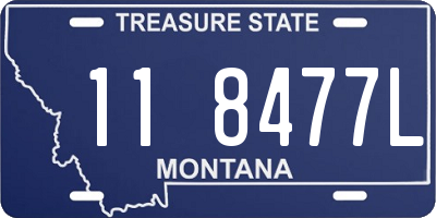 MT license plate 118477L