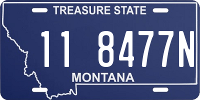 MT license plate 118477N