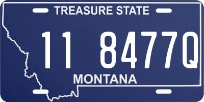 MT license plate 118477Q