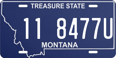 MT license plate 118477U