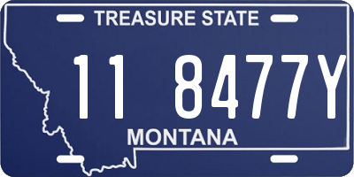 MT license plate 118477Y