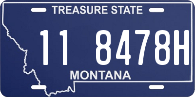 MT license plate 118478H