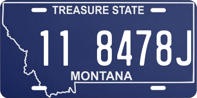 MT license plate 118478J