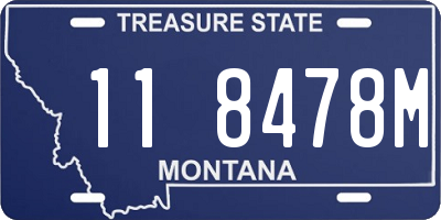 MT license plate 118478M