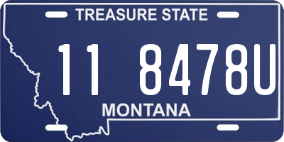 MT license plate 118478U
