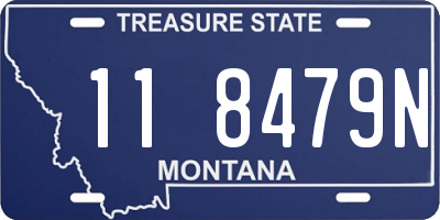 MT license plate 118479N