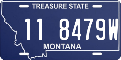 MT license plate 118479W