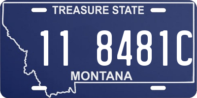 MT license plate 118481C