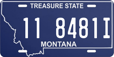 MT license plate 118481I
