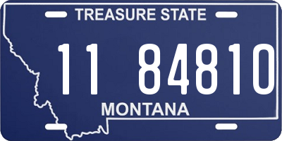 MT license plate 118481O