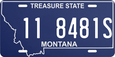 MT license plate 118481S