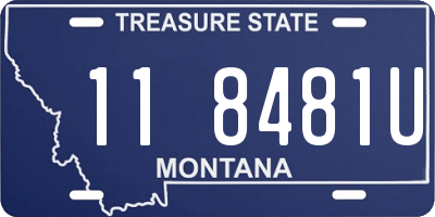 MT license plate 118481U