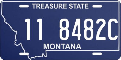 MT license plate 118482C