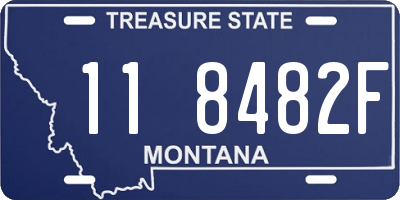 MT license plate 118482F