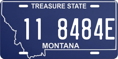 MT license plate 118484E