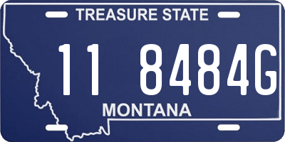 MT license plate 118484G