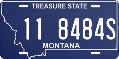MT license plate 118484S