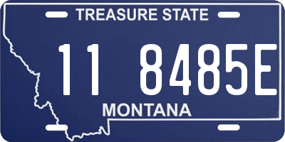 MT license plate 118485E