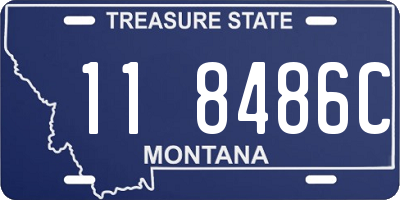 MT license plate 118486C