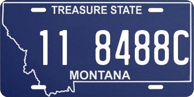 MT license plate 118488C