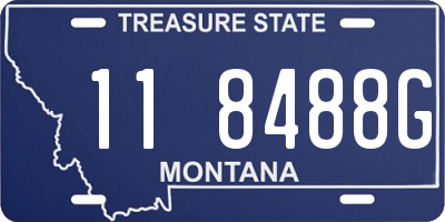 MT license plate 118488G