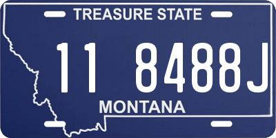 MT license plate 118488J