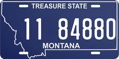 MT license plate 118488O