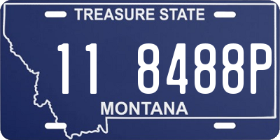 MT license plate 118488P