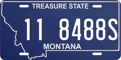 MT license plate 118488S