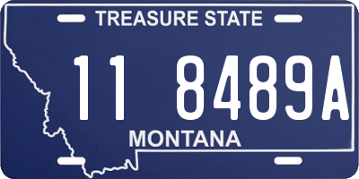 MT license plate 118489A