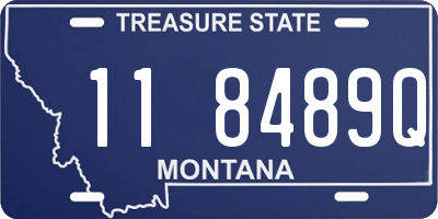 MT license plate 118489Q