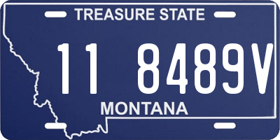 MT license plate 118489V