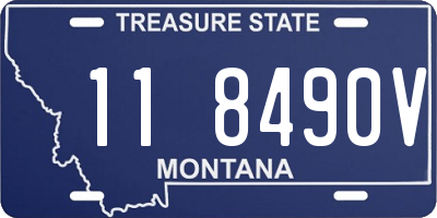 MT license plate 118490V