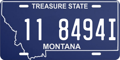 MT license plate 118494I